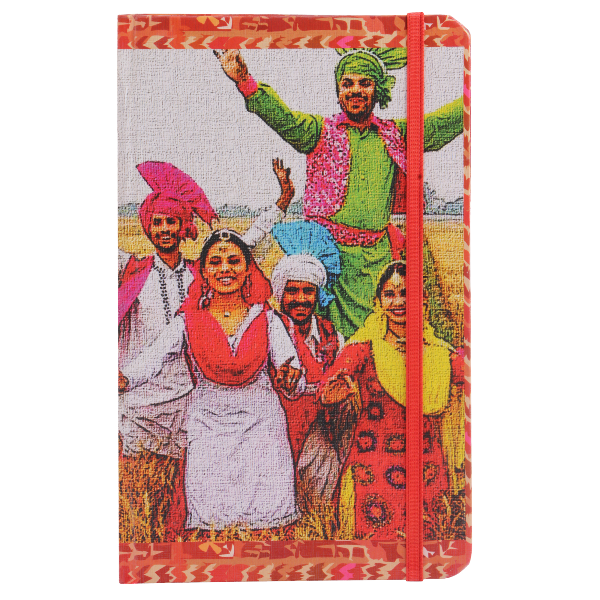 Note Book with Elastic Closure Bhangra Dance,Qila Mubarak Punjab