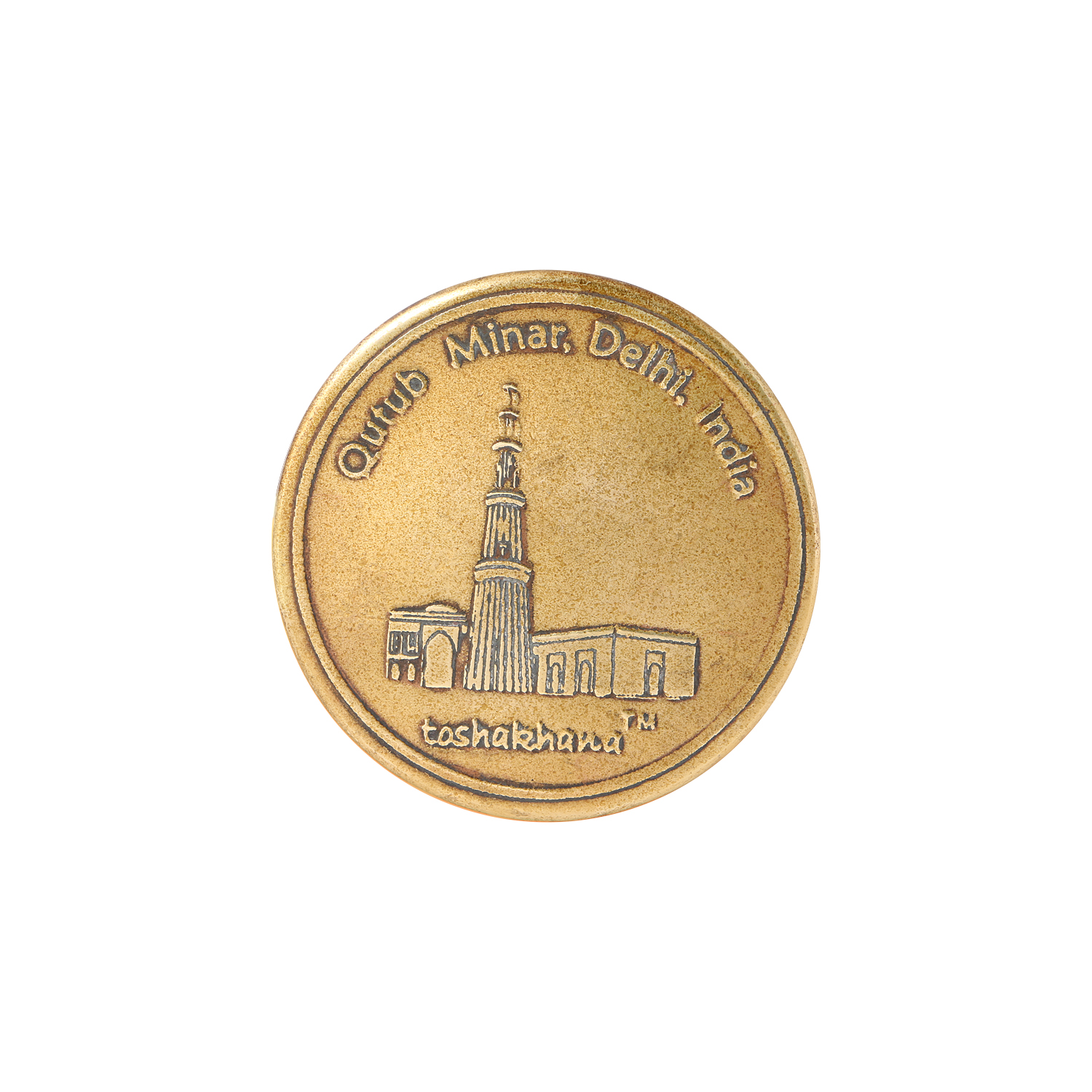 Bottle Opener Cum Fridge Magnet Brass G Qutub Minar Delhi