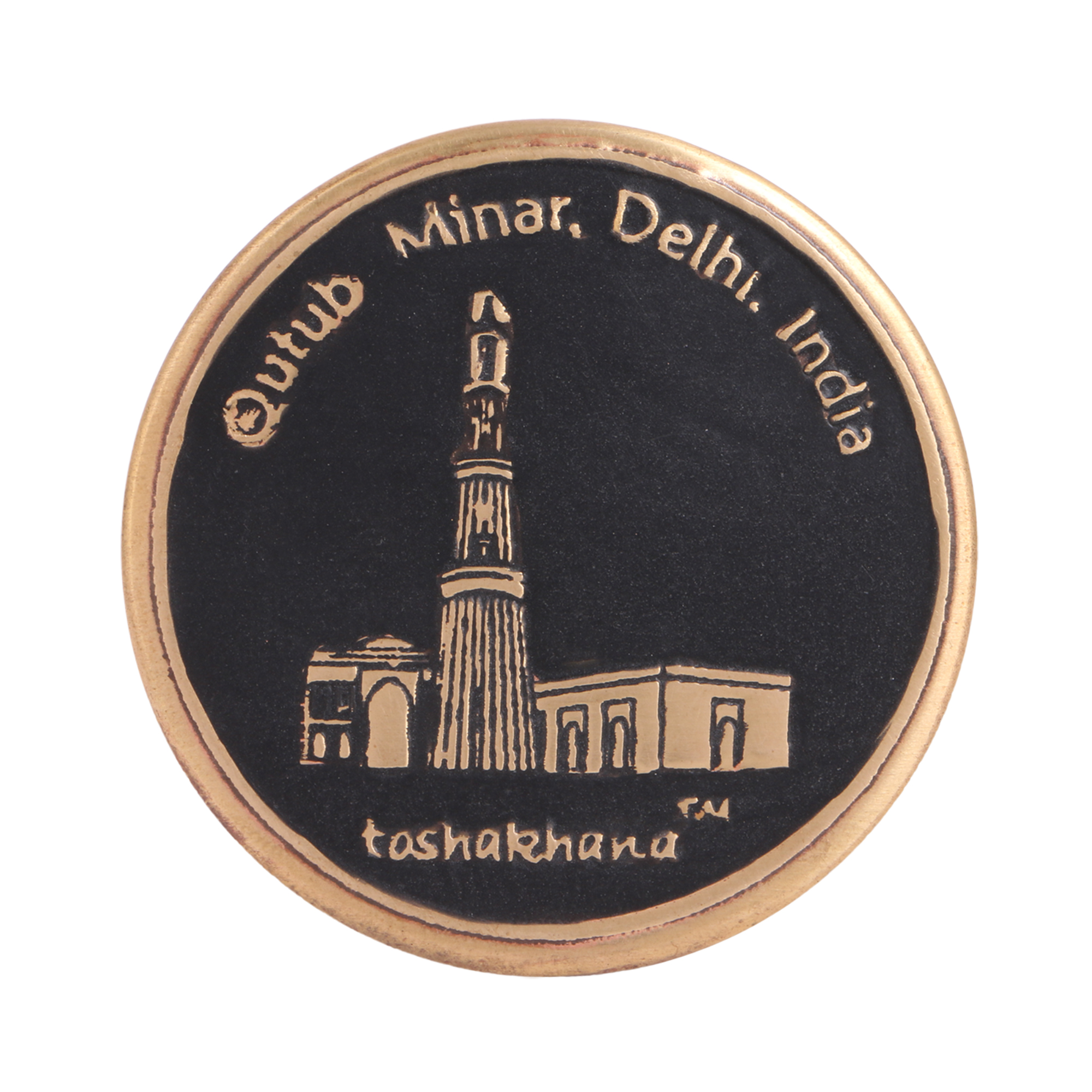 Bottle Opener Cum Fridge Magnet BK Brass Qutub Minar Delhi